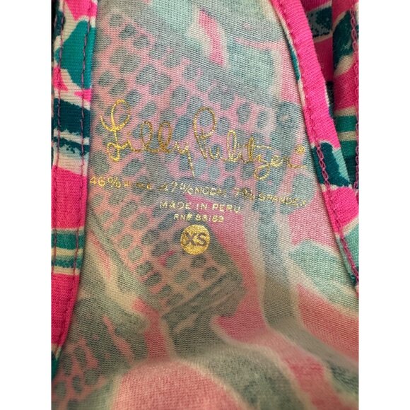 Lilly Pulitzer NWOT Size XS Pink Elephant Sleeveless Top - Picture 11 of 12